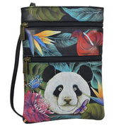 Happy Panda Mini Double Zip Travel Crossbody - 448