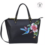 Hummingbird Black Medium Tote - 693