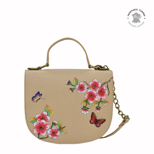 Flower Garden Almond Flap Crossbody - 694