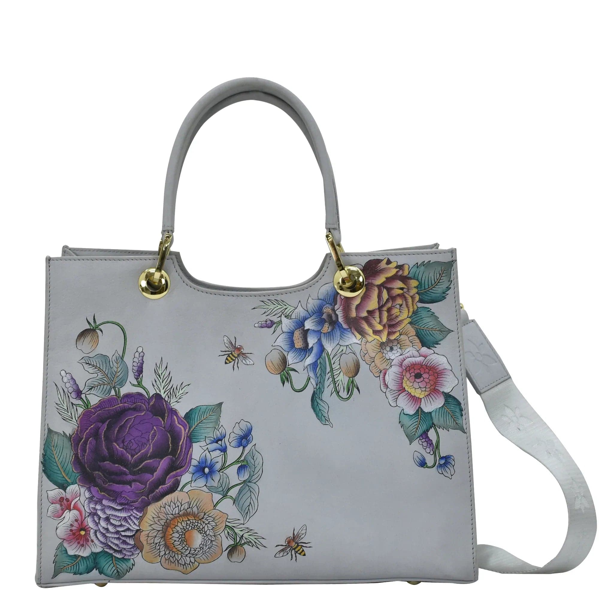 Floral Charm Medium Satchel - 697