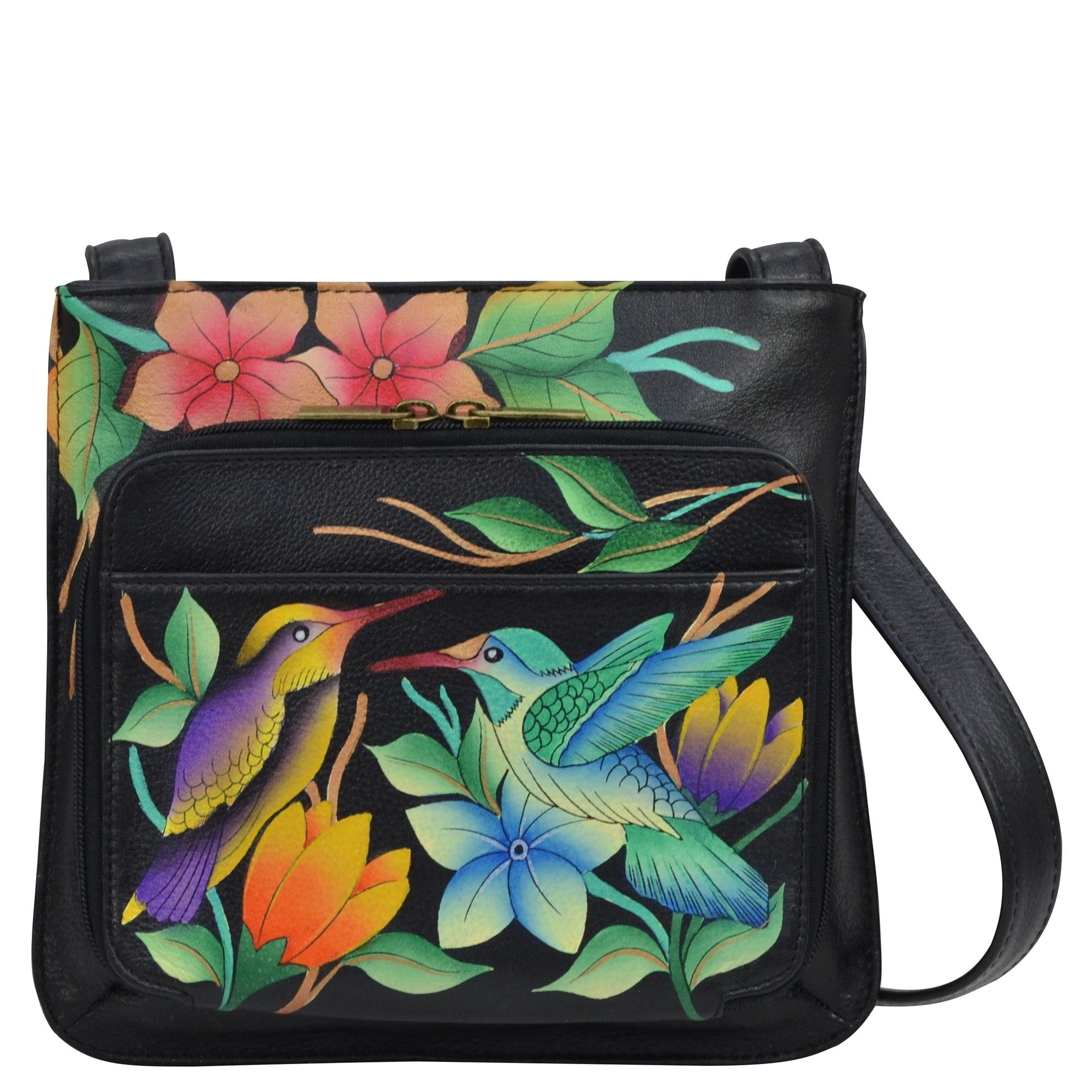 Birds in Paradise Black Slim Shoulder Organizer - 7011