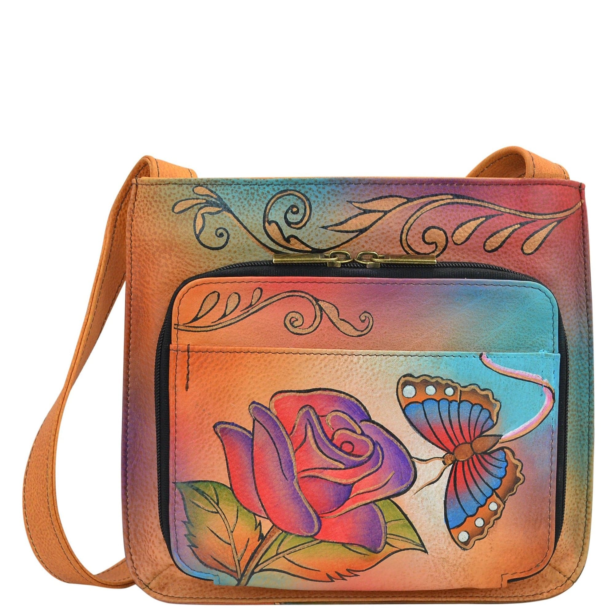 Rose Butterfly Slim Shoulder Organizer - 7011