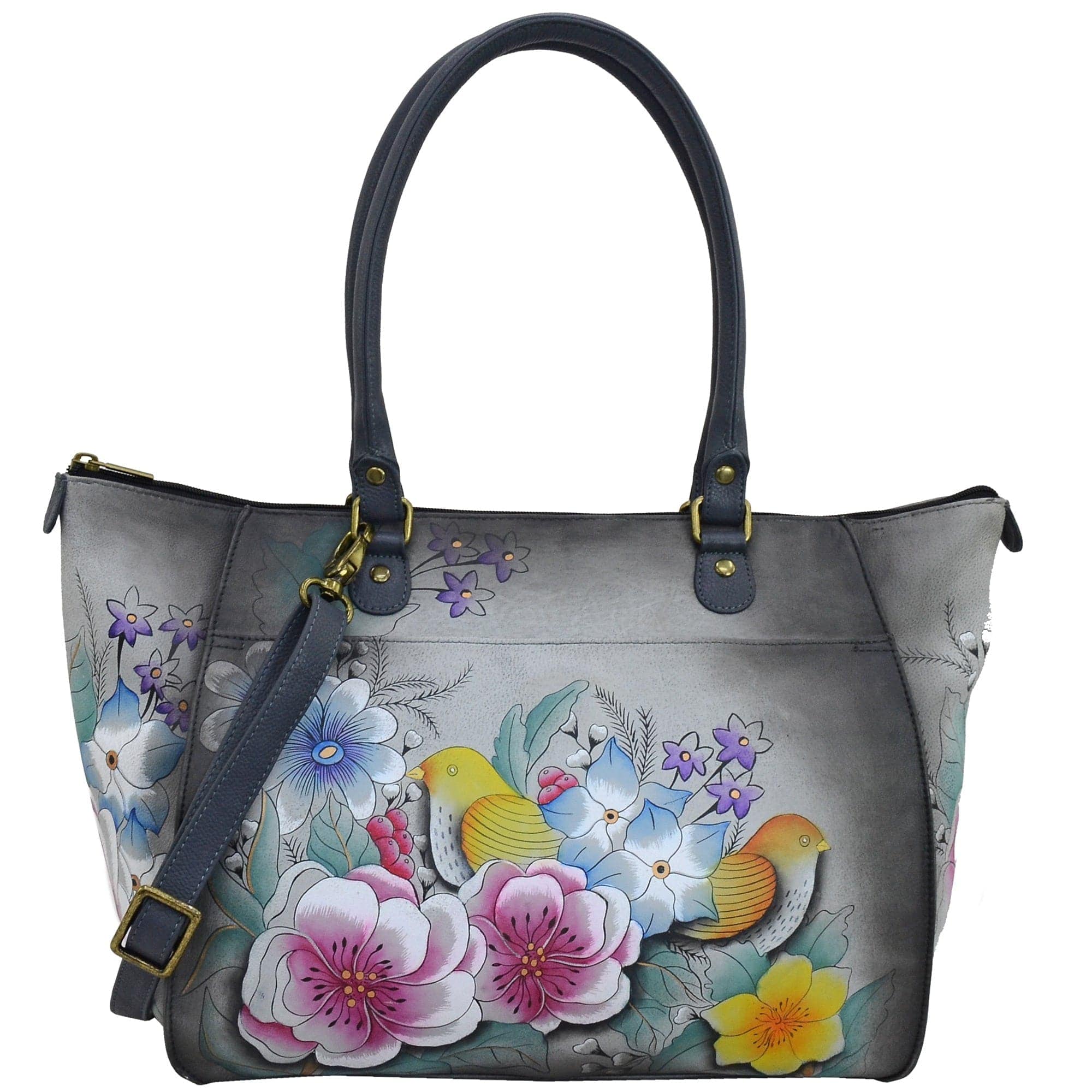 Vintage Garden Grey Large Tote - 8066