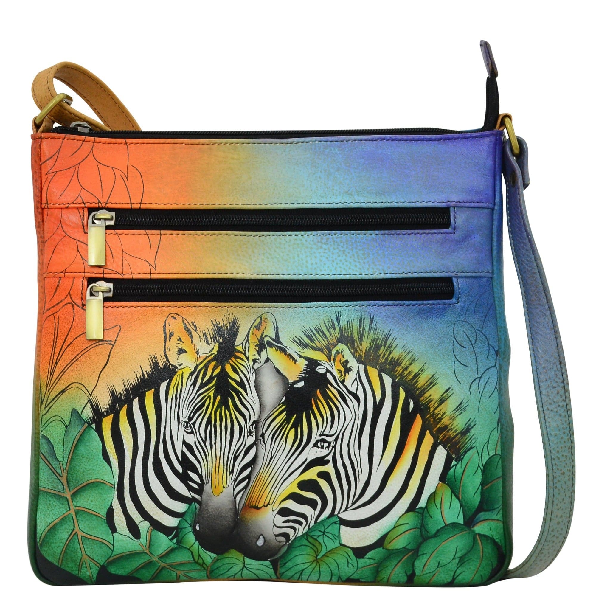 Zebra Safari Medium Organizer Crossbody - 8296