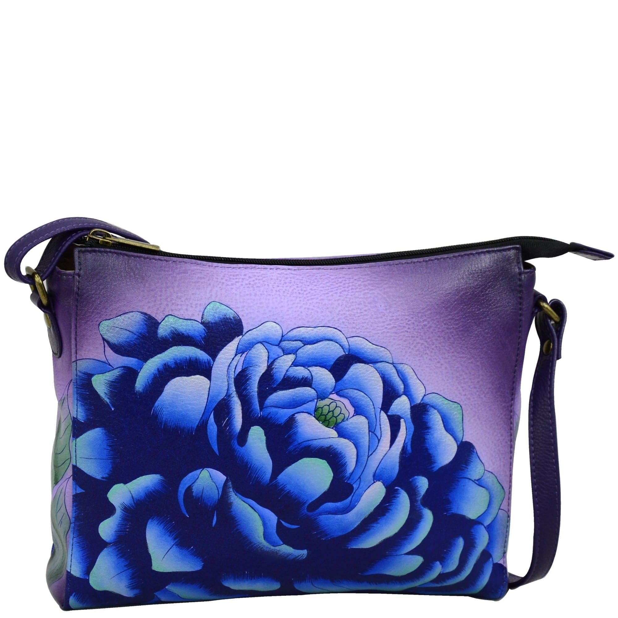 Precious Peony Eggplant Slim Medium Crossbody - 8334