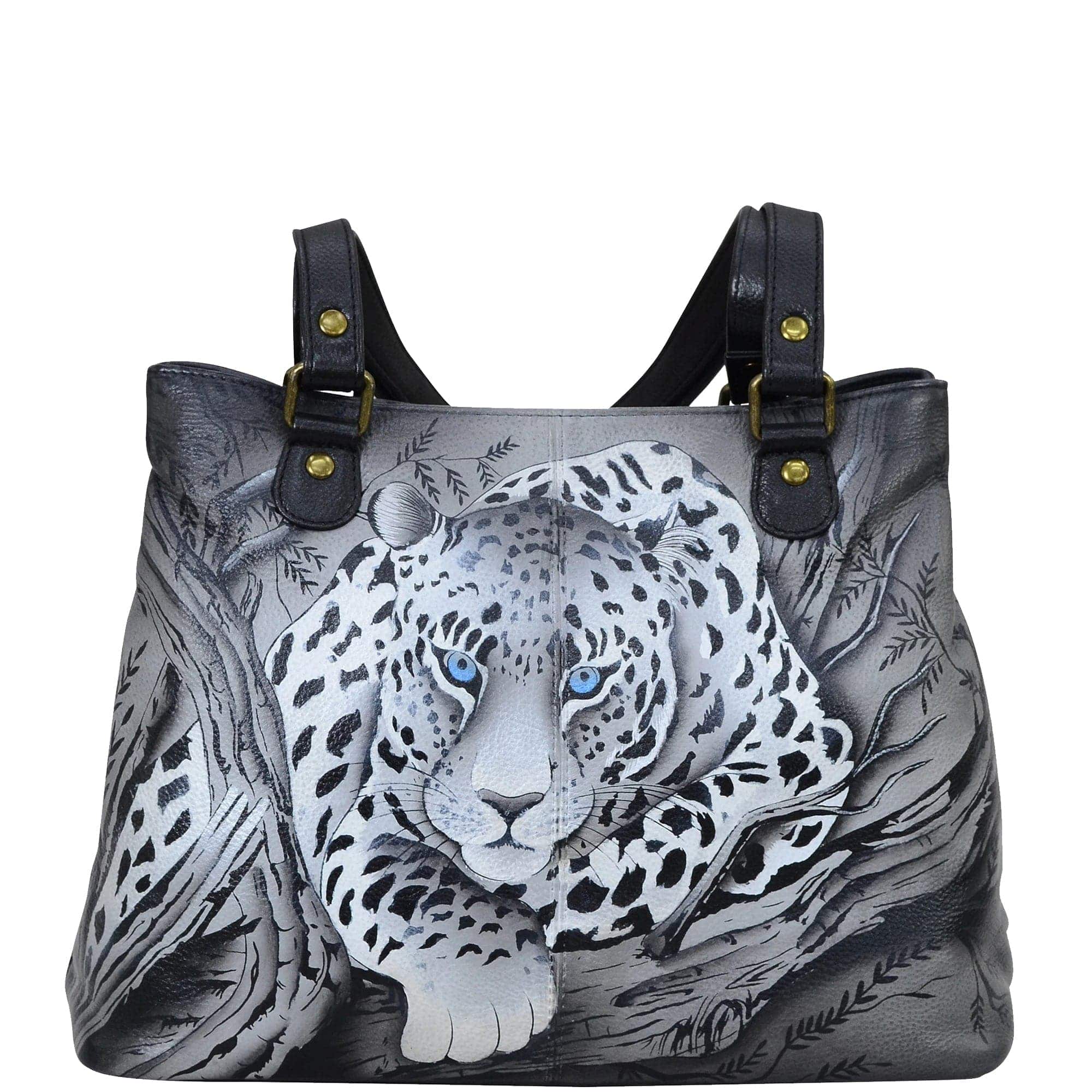 African Leopard Shoulder Satchel - 8397