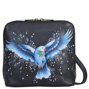 Peace and Love Small Zip Around Crossbody - 8476