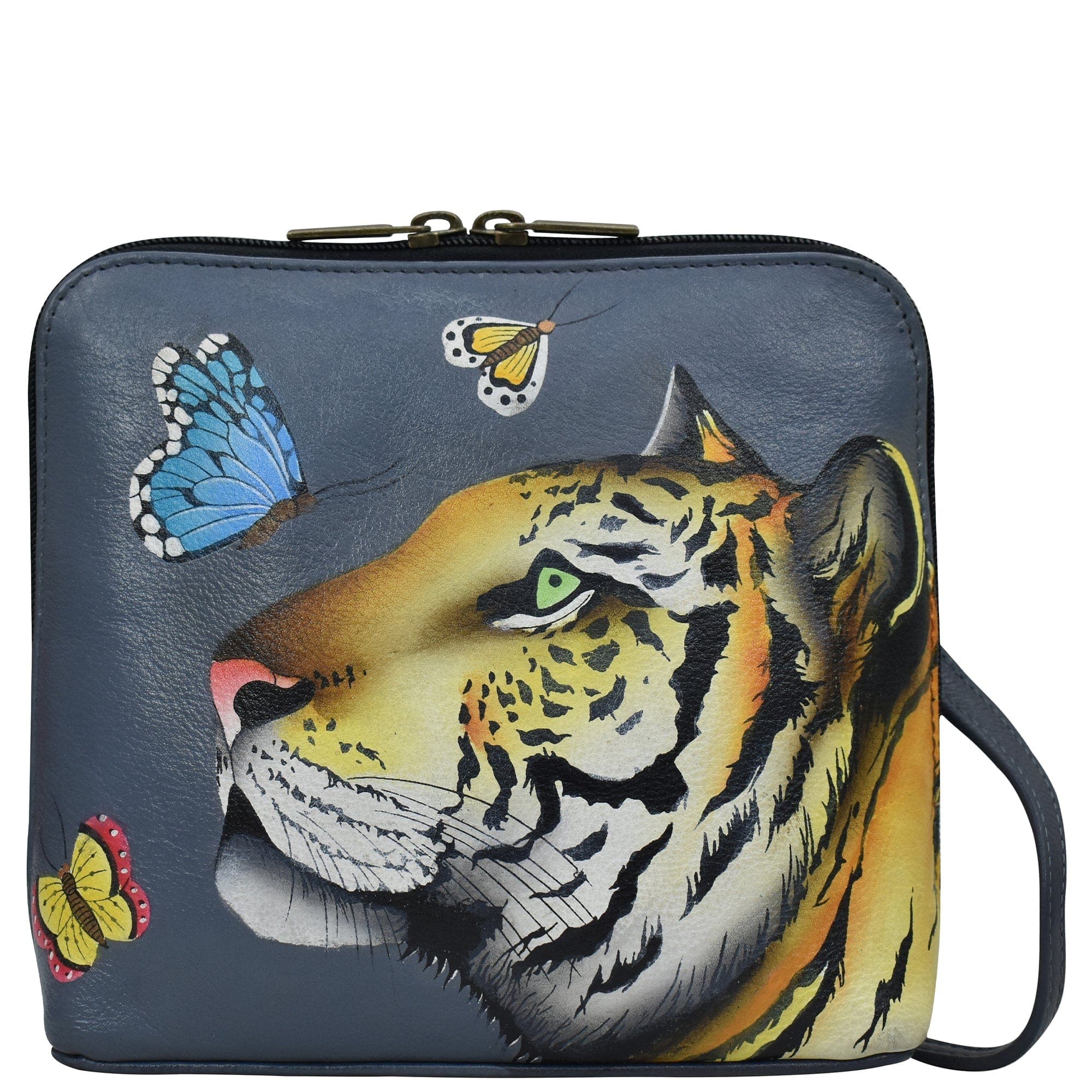 Royal Tiger Small Zip Around Crossbody - 8476