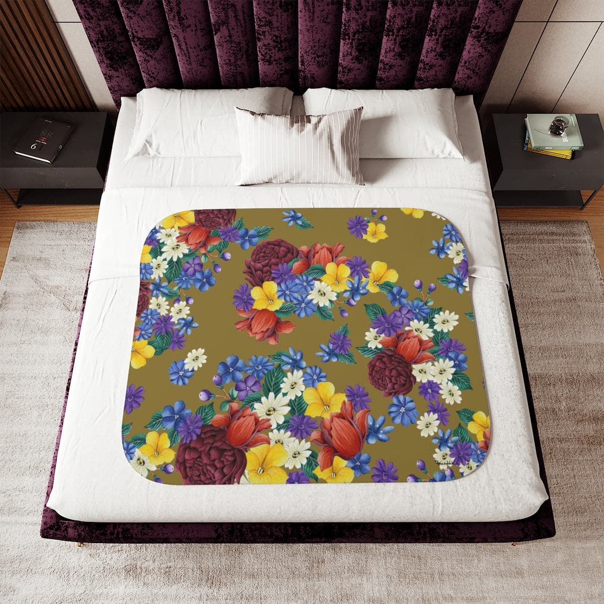 Dreamy Floral Sherpa Blanket